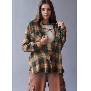 UO BDG Keanu Flannel Button Down Shirt
